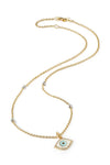 18K Yellow Gold 4 Barrel Necklace