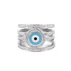 Spiral Evil Eye Ring