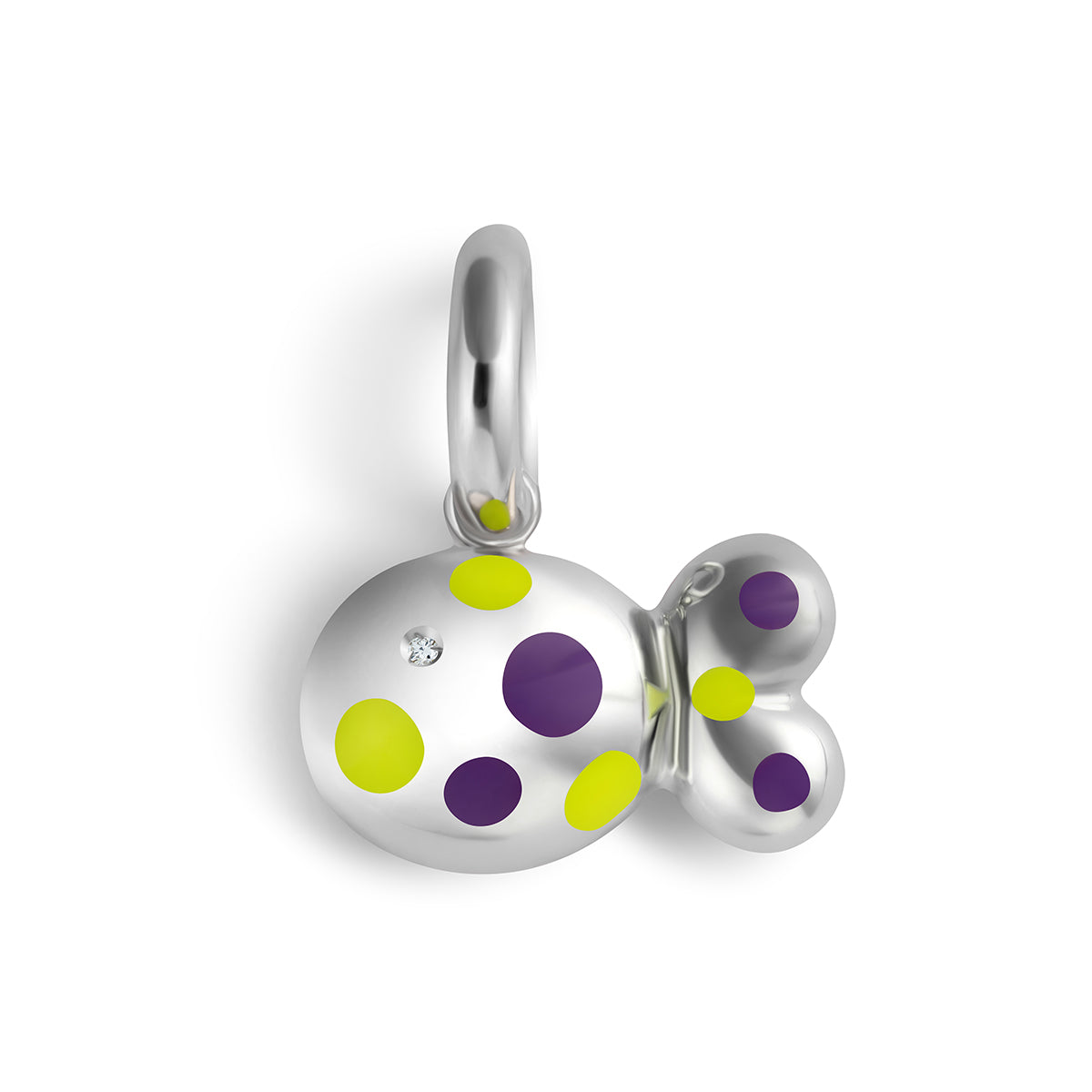 Fish Charm with Bubbles