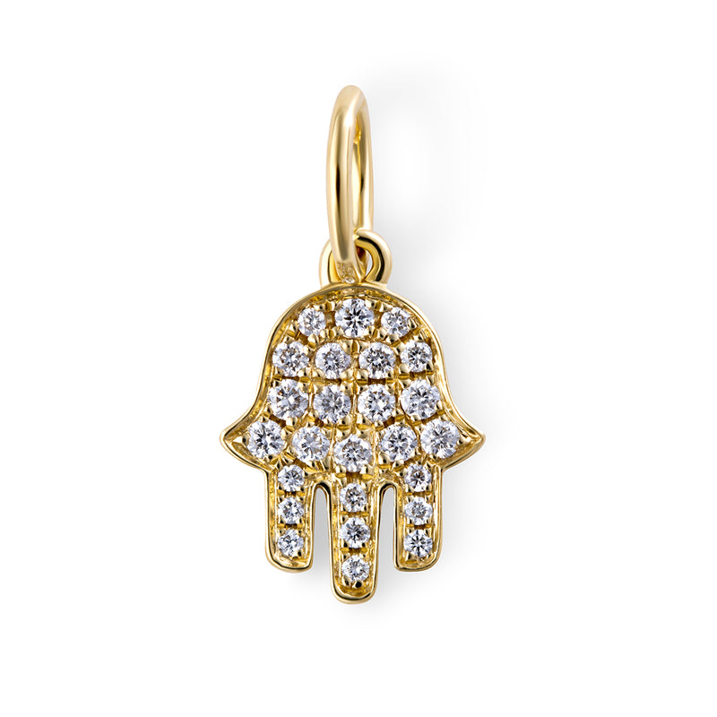 Pave Diamond Hamsa