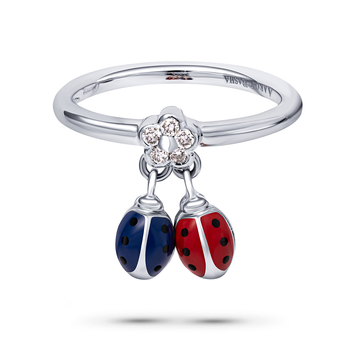 Dangling Ladybug Ring