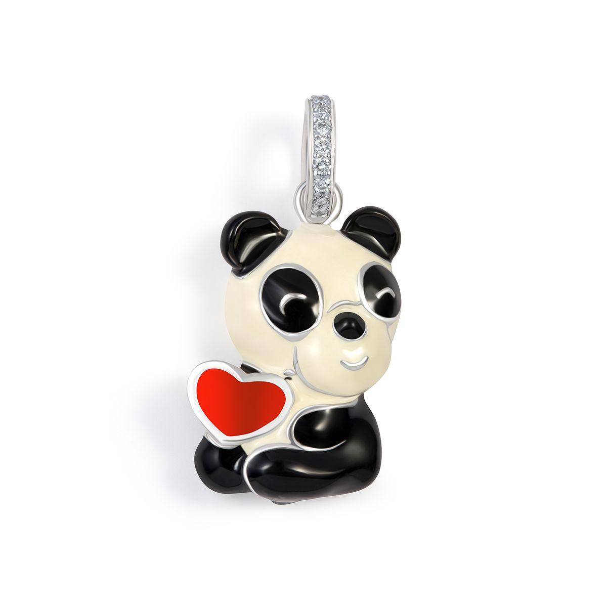 Panda Holding Red Heart