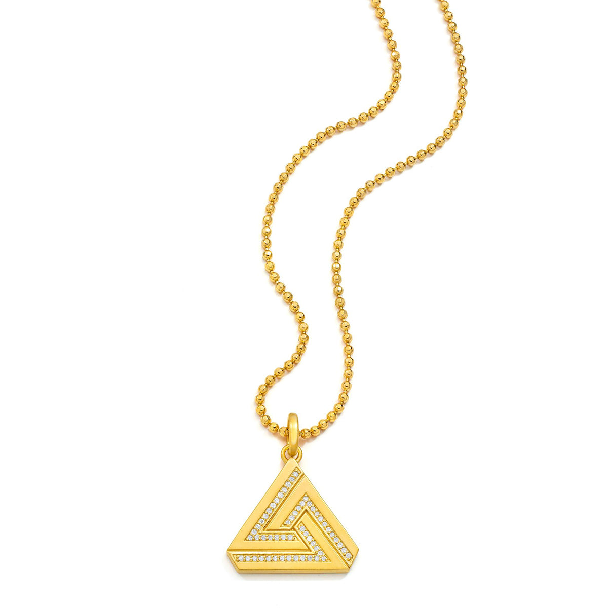 Handmade by HeirloomEnvy - Gold Triangle Necklace, Geometric Jewelry,  triangle banner necklace, Triangle Necklace – HarperCrown