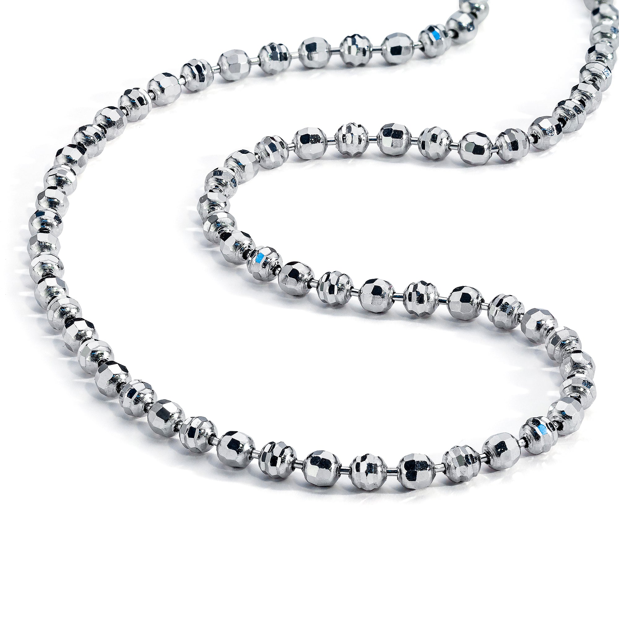 18K White Gold Diamond Cut-Like Chain – AB CORP